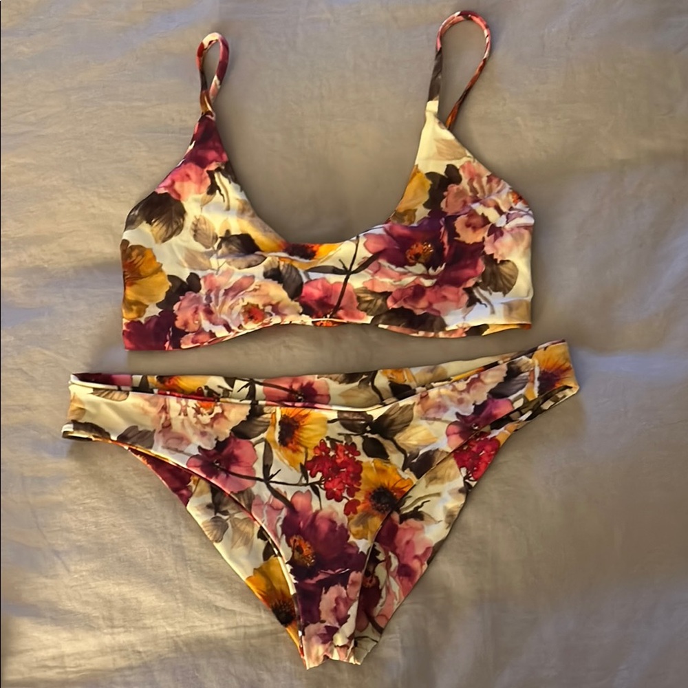 Boys + Arrows Purple and Pink Bikini Set